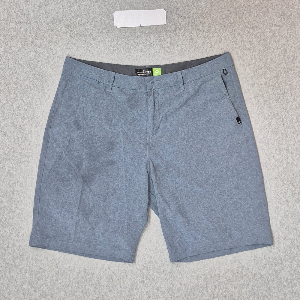 Quiksilver Men Activewear Shorts 36 Blue Swimwear Amphibian Shorts 9" READ